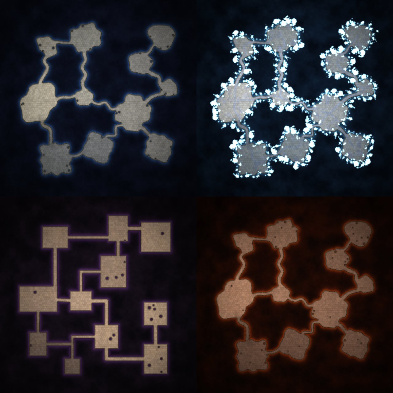 Themed minimaps drawn automatically